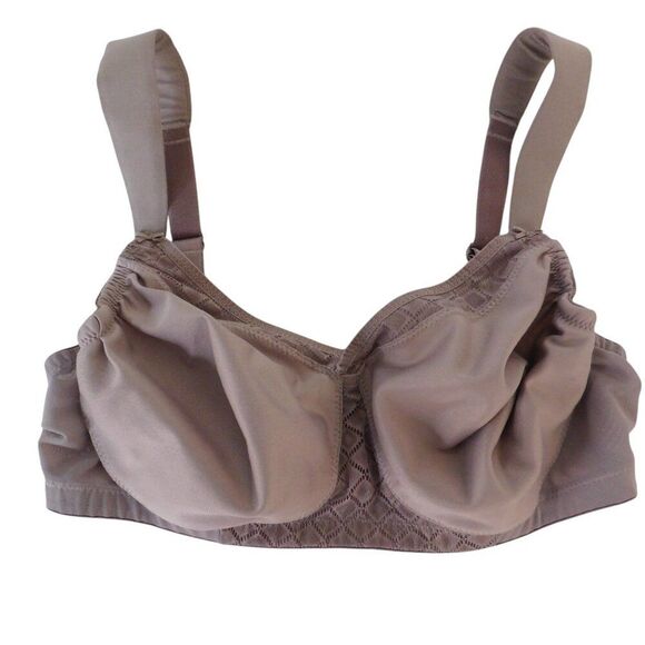 NEW Glamorise Full Figure Wireless unpadded t-shirt bra Style 1080 Taupe 38C - Picture 1 of 3